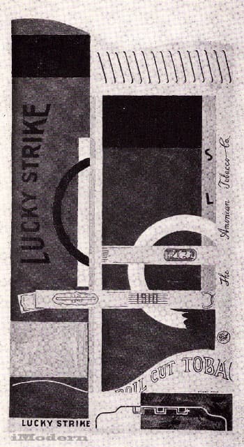 Davis-Lucky Strike cigarettes art