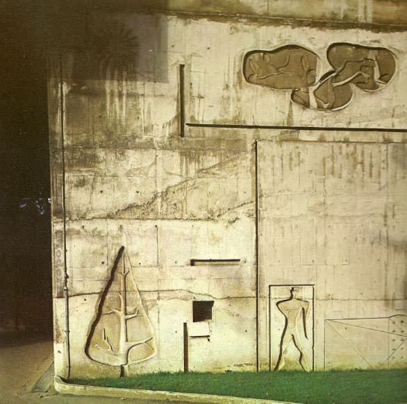 Mid Century Modern Architecture Le Corbusier L'Unite d'habitation Nantes Reze Reliefs