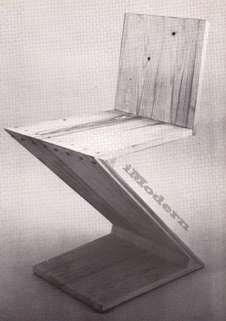 Rietveld zigzag chair