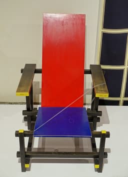 Red Blue Chair by Gerrit Rietveld